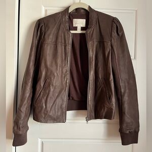 Chocolate Brown Women’s 100% Leather Jacket